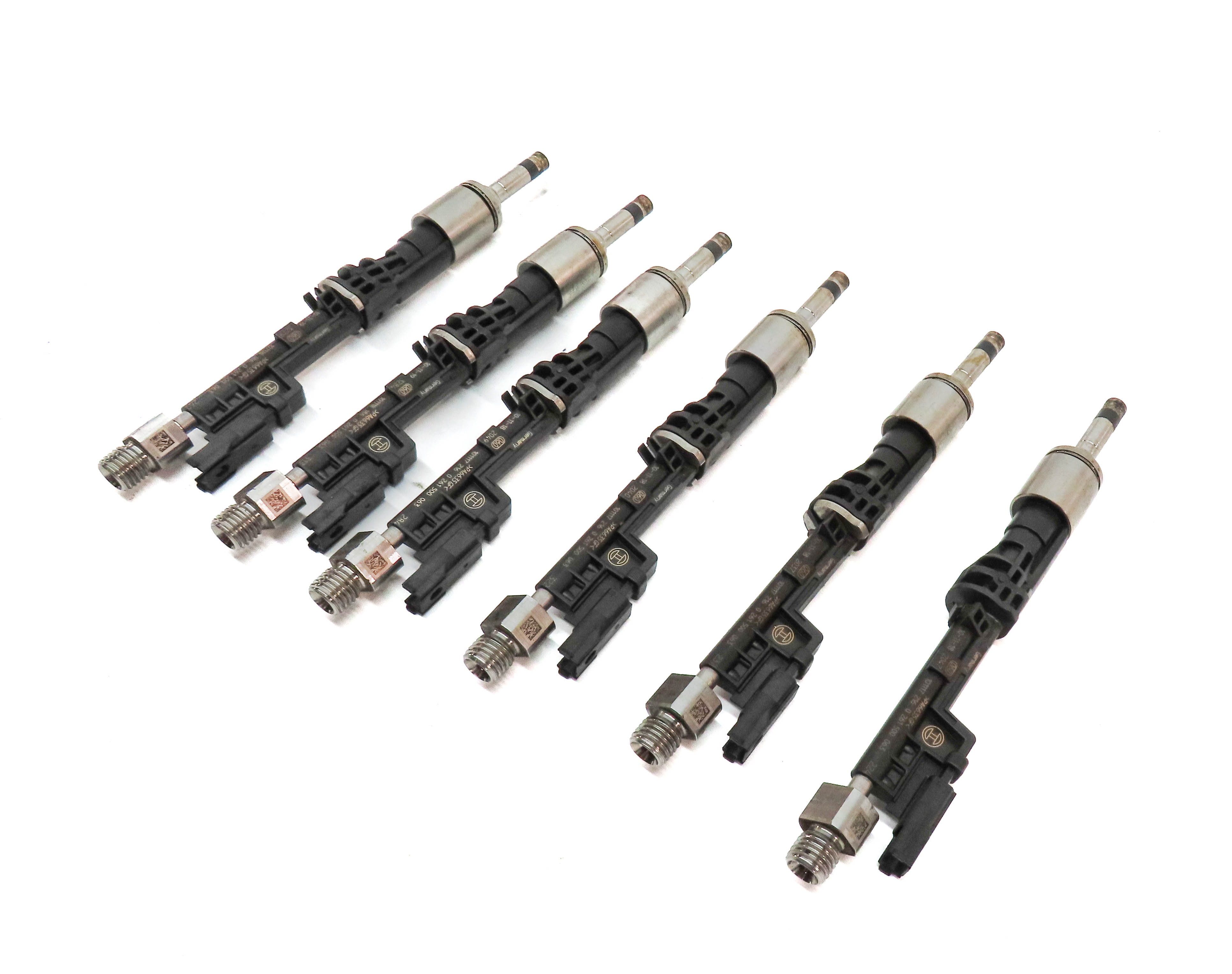 10-11 BMW 335i 535i X3 X5 X6 E87 F10 E70 E71 3.0L N55 TURBO FUEL INJECTOR SET/6 — exact item pictured